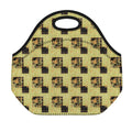 Vintage Flower Patchwork Pattern Print Neoprene Lunch Bag