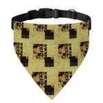 Vintage Flower Patchwork Pattern Print Over The Collar Dog Bandana