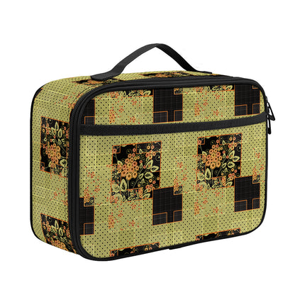 Vintage Flower Patchwork Pattern Print Portable Lunch Bag