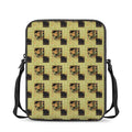 Vintage Flower Patchwork Pattern Print Rectangular Crossbody Bag