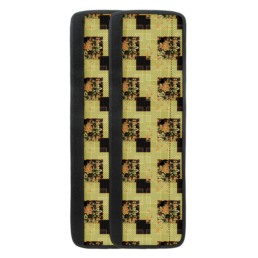 Vintage Flower Patchwork Pattern Print Refrigerator Handle Covers