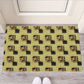 Vintage Flower Patchwork Pattern Print Rubber Doormat