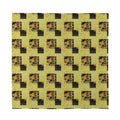 Vintage Flower Patchwork Pattern Print Silk Bandana
