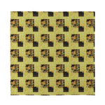 Vintage Flower Patchwork Pattern Print Silk Bandana