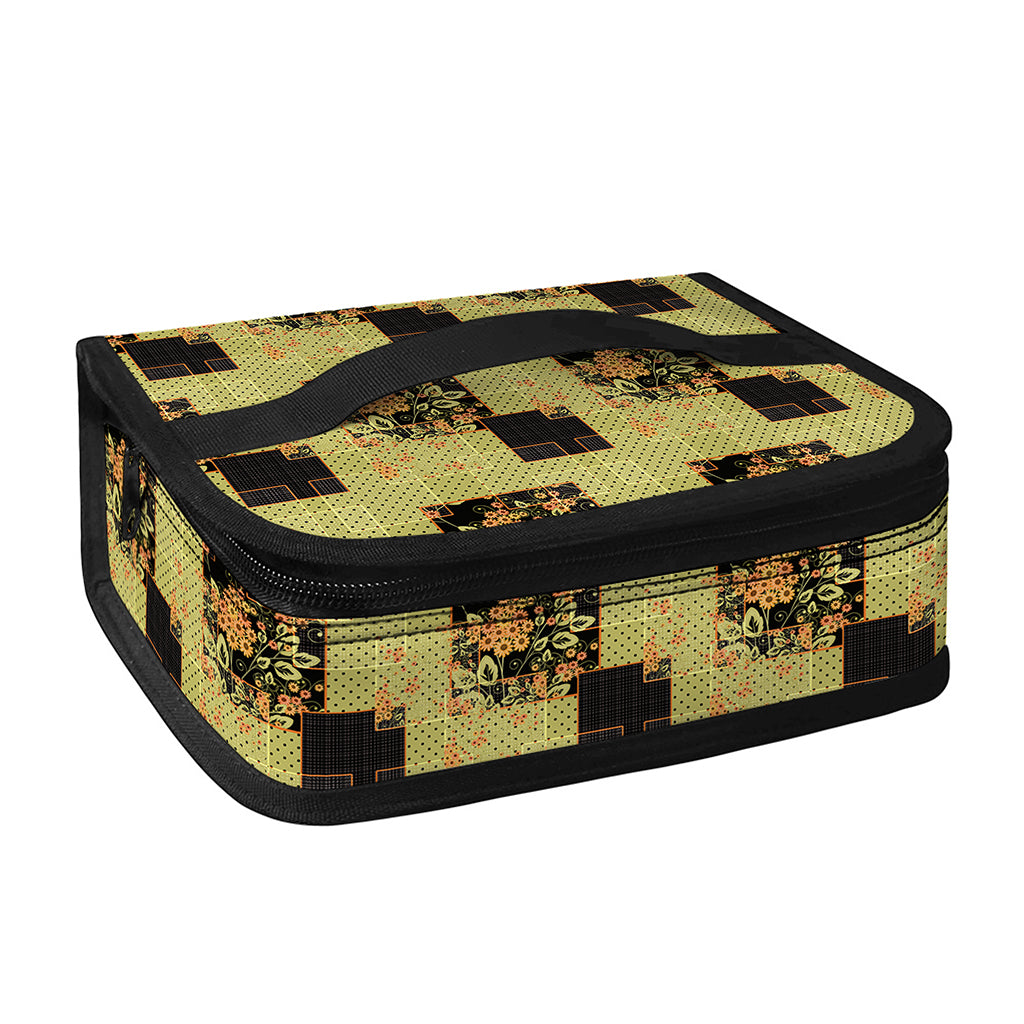 Vintage Flower Patchwork Pattern Print Small Lunch Bag