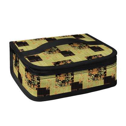 Vintage Flower Patchwork Pattern Print Small Lunch Bag