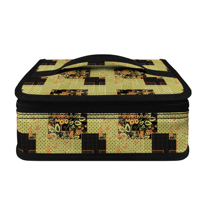 Vintage Flower Patchwork Pattern Print Small Lunch Bag