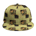 Vintage Flower Patchwork Pattern Print Snapback Cap