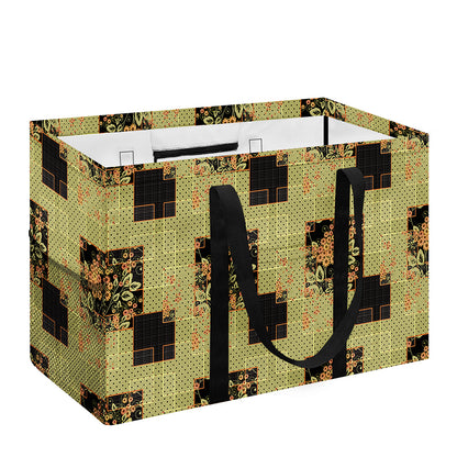 Vintage Flower Patchwork Pattern Print Utility Tote Bag