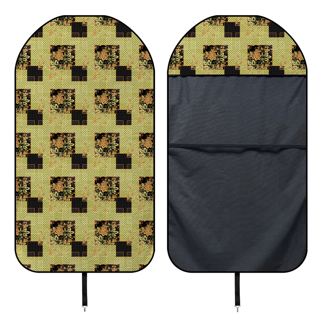 Vintage Flower Patchwork Pattern Print Waterproof Car Seat Cover