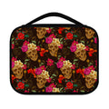 Vintage Flowers Skull Pattern Print Classic Bible Case