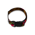 Vintage Flowers Skull Pattern Print Dog Collar