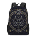 Vintage Gemini Zodiac Sign Print 17 Inch Backpack
