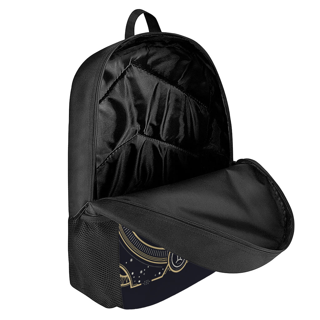 Vintage Gemini Zodiac Sign Print 17 Inch Backpack