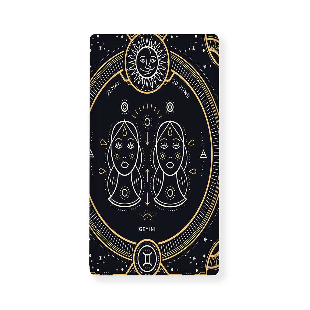 Vintage Gemini Zodiac Sign Print Baby Crib Sheet