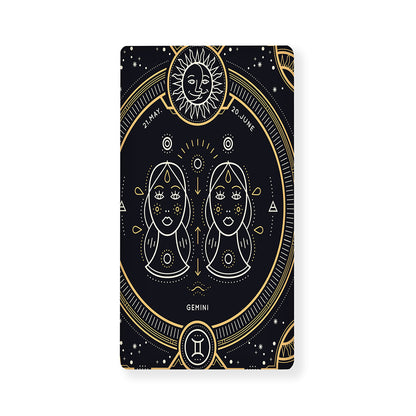 Vintage Gemini Zodiac Sign Print Baby Crib Sheet