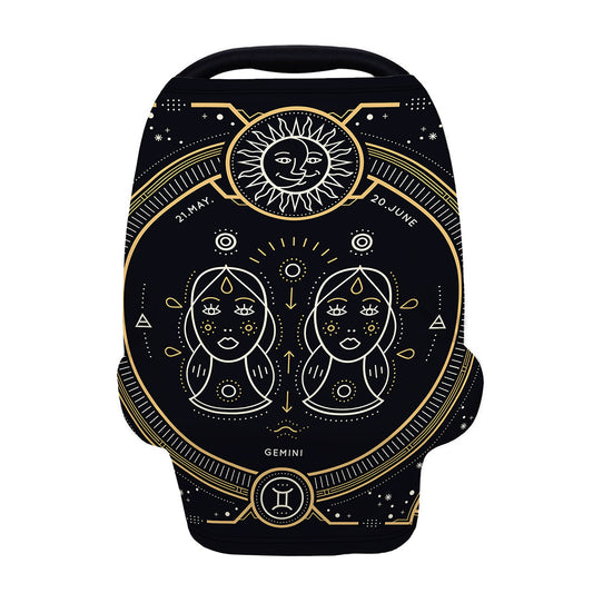Vintage Gemini Zodiac Sign Print Baby Seat Cover