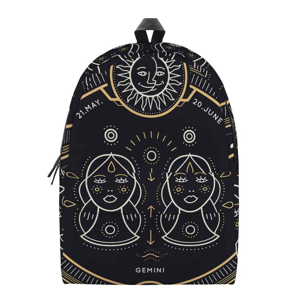 Vintage Gemini Zodiac Sign Print Backpack