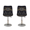 Vintage Gemini Zodiac Sign Print Bar Stool Covers