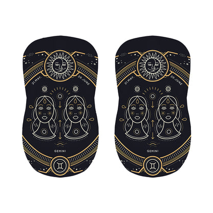 Vintage Gemini Zodiac Sign Print Bar Stool Covers