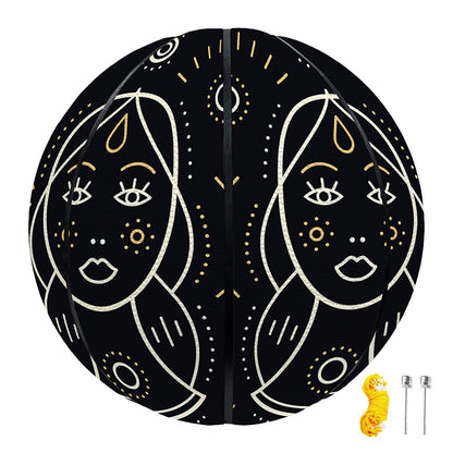 Vintage Gemini Zodiac Sign Print Basketball