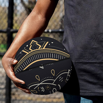 Vintage Gemini Zodiac Sign Print Basketball