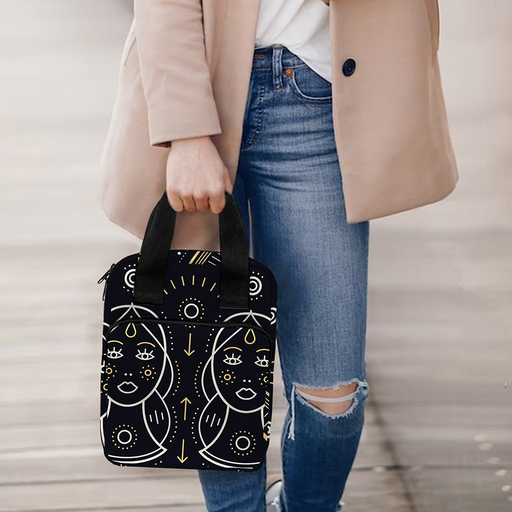 Vintage Gemini Zodiac Sign Print Bible Tote Bag