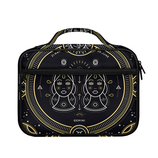 Vintage Gemini Zodiac Sign Print Briefcase Bible Bag