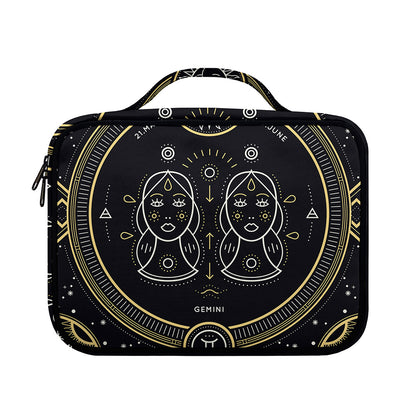 Vintage Gemini Zodiac Sign Print Briefcase Bible Bag