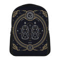 Vintage Gemini Zodiac Sign Print Casual Backpack