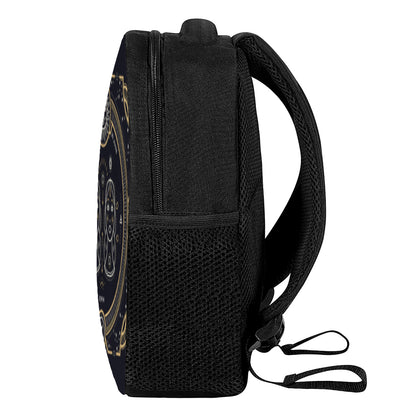 Vintage Gemini Zodiac Sign Print Casual Backpack