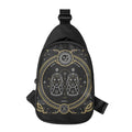 Vintage Gemini Zodiac Sign Print Sling Bag
