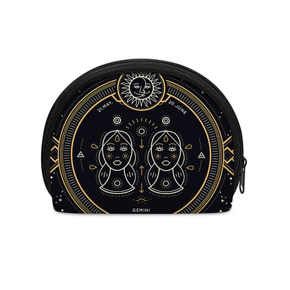 Vintage Gemini Zodiac Sign Print Coin Purse