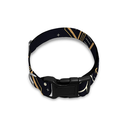 Vintage Gemini Zodiac Sign Print Dog Collar