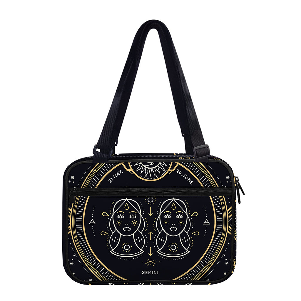 Vintage Gemini Zodiac Sign Print Double Strap Bible Bag