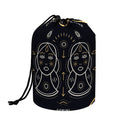 Vintage Gemini Zodiac Sign Print Drawstring Makeup Bag
