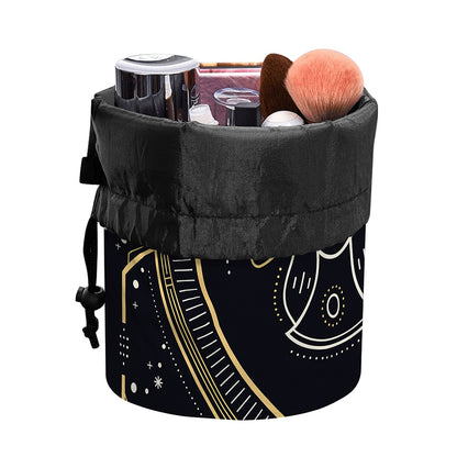 Vintage Gemini Zodiac Sign Print Drawstring Makeup Bag