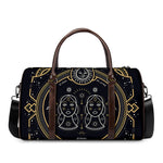 Vintage Gemini Zodiac Sign Print Duffle Bag