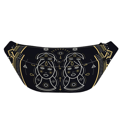 Vintage Gemini Zodiac Sign Print Fanny Pack