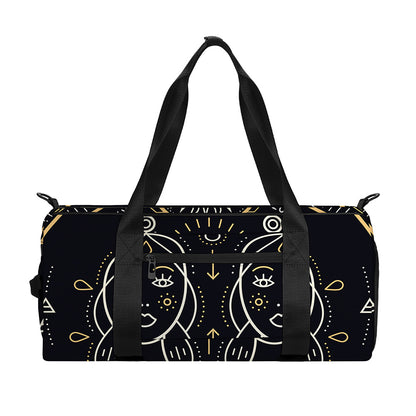 Vintage Gemini Zodiac Sign Print Gym Bag