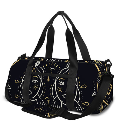 Vintage Gemini Zodiac Sign Print Gym Bag