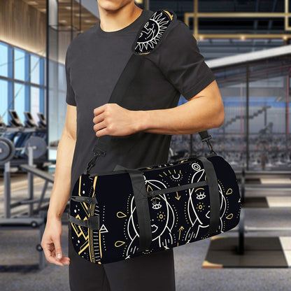 Vintage Gemini Zodiac Sign Print Gym Bag