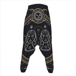 Vintage Gemini Zodiac Sign Print Hammer Pants