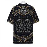Vintage Gemini Zodiac Sign Print Hawaiian Shirt