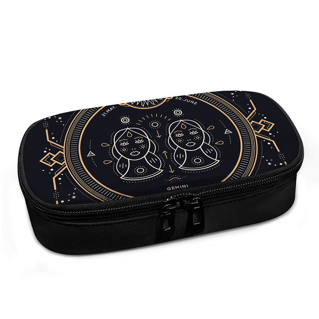 Vintage Gemini Zodiac Sign Print Insulin Cooler Travel Case