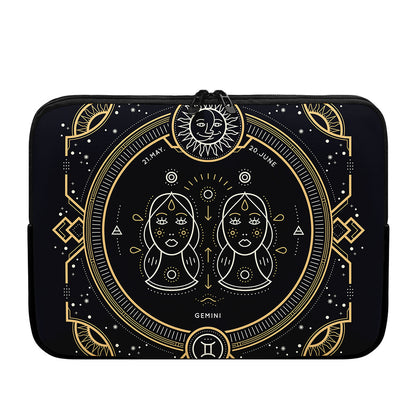 Vintage Gemini Zodiac Sign Print Laptop Sleeve