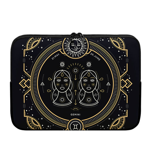 Vintage Gemini Zodiac Sign Print Laptop Sleeve