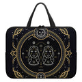 Vintage Gemini Zodiac Sign Print Laptop Sleeve With Handle