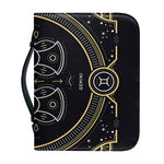 Vintage Gemini Zodiac Sign Print Leather Bible Cover