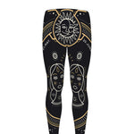 Vintage Gemini Zodiac Sign Print Men's leggings